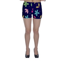 Colorful Floral Skinny Shorts by hanggaravicky2