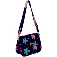 Colorful Floral Saddle Handbag by hanggaravicky2