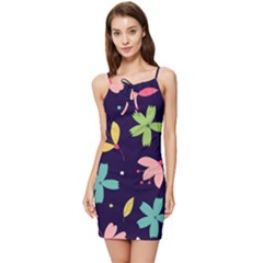 Colorful Floral Summer Tie Front Dress by hanggaravicky2