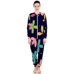 Colorful Floral Onepiece Jumpsuit (ladies)