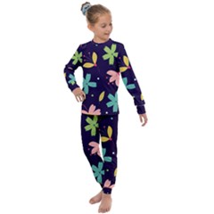 Colorful Floral Kids  Long Sleeve Set 