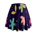 Colorful Floral Mini Flare Skirt View2