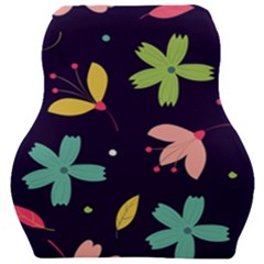 Colorful Floral Car Seat Velour Cushion  by hanggaravicky2