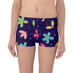 Colorful Floral Boyleg Bikini Bottoms by hanggaravicky2