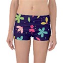 Colorful Floral Reversible Boyleg Bikini Bottoms View1