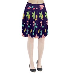 Colorful Floral Pleated Skirt by hanggaravicky2