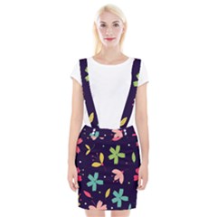 Colorful Floral Braces Suspender Skirt by hanggaravicky2