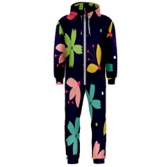 Colorful Floral Hooded Jumpsuit (men)