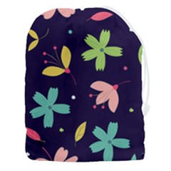 Colorful Floral Drawstring Pouch (3xl) by hanggaravicky2