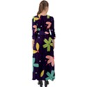 Colorful Floral Button Up Boho Maxi Dress View2