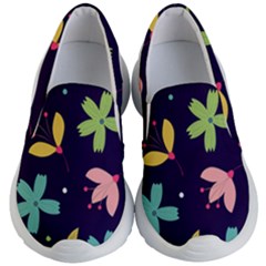 Colorful Floral Kids Lightweight Slip Ons by hanggaravicky2