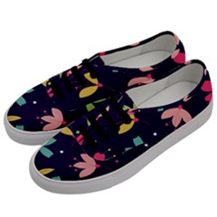 Colorful Floral Men s Classic Low Top Sneakers by hanggaravicky2