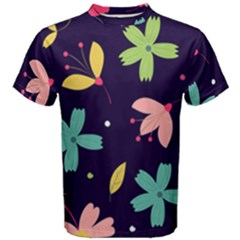 Colorful Floral Men s Cotton Tee by hanggaravicky2