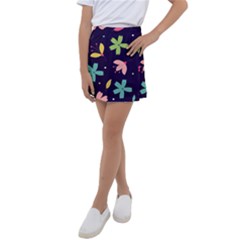 Colorful Floral Kids  Tennis Skirt by hanggaravicky2