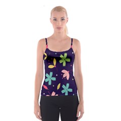 Colorful Floral Spaghetti Strap Top by hanggaravicky2