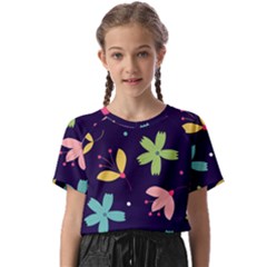 Colorful Floral Kids  Basic Tee by hanggaravicky2