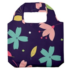 Colorful Floral Premium Foldable Grocery Recycle Bag