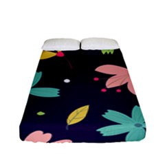 Colorful Floral Fitted Sheet (full/ Double Size) by hanggaravicky2