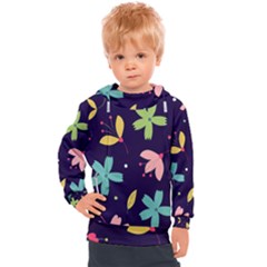 Colorful Floral Kids  Hooded Pullover by hanggaravicky2