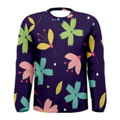 Colorful Floral Men s Long Sleeve Tee by hanggaravicky2