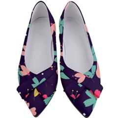 Colorful Floral Women s Bow Heels by hanggaravicky2