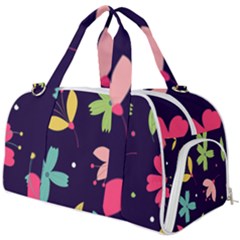 Colorful Floral Burner Gym Duffel Bag