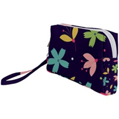 Colorful Floral Wristlet Pouch Bag (small) by hanggaravicky2