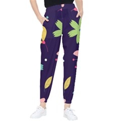 Colorful Floral Tapered Pants