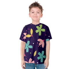 Colorful Floral Kids  Cotton Tee