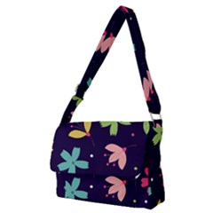 Colorful Floral Full Print Messenger Bag (m) by hanggaravicky2