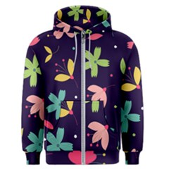 Colorful Floral Men s Zipper Hoodie