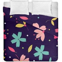 Colorful Floral Duvet Cover Double Side (king Size)