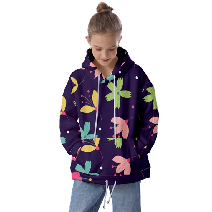 Colorful Floral Kids  Oversized Hoodie