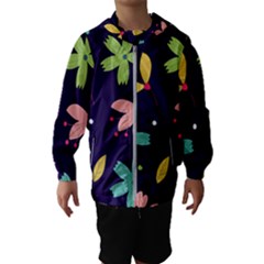 Colorful Floral Kids  Hooded Windbreaker