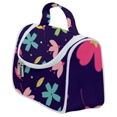 Colorful Floral Satchel Handbag