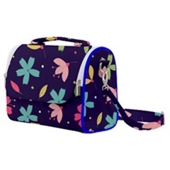 Colorful Floral Satchel Shoulder Bag by hanggaravicky2