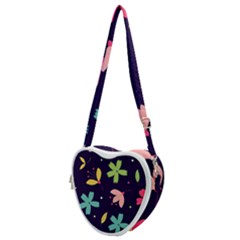 Colorful Floral Heart Shoulder Bag by hanggaravicky2