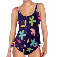 Colorful Floral Tankini Set by hanggaravicky2