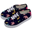 Colorful Floral Kids  Classic Low Top Sneakers View2