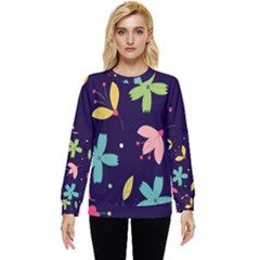 Colorful Floral Hidden Pocket Sweatshirt