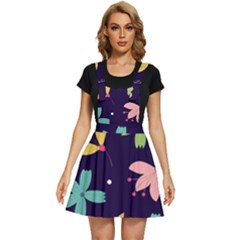 Colorful Floral Apron Dress