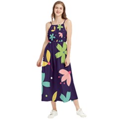 Colorful Floral Boho Sleeveless Summer Dress by hanggaravicky2