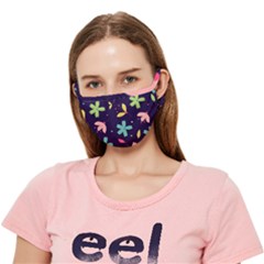 Colorful Floral Crease Cloth Face Mask (adult) by hanggaravicky2