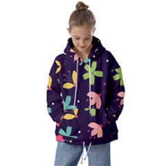 Colorful Floral Kids  Oversized Hoodie