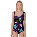 Colorful Floral Princess Tank Leotard  View1