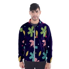 Colorful Floral Men s Windbreaker