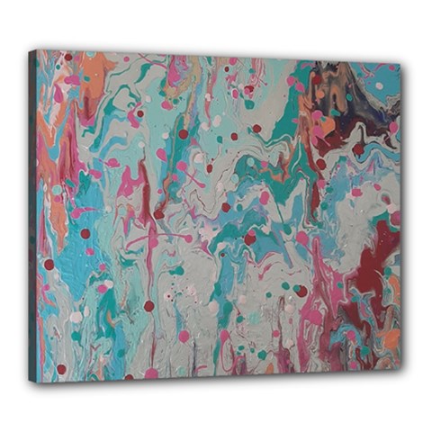 Splash Splosh  Canvas 24  X 20  (stretched) by Hayleyboop