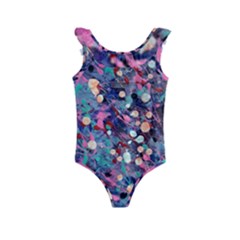 Splodge Kids  Frill Swimsuit by Hayleyboop