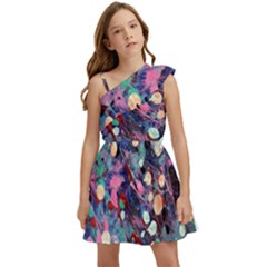 Splodge Kids  One Shoulder Party Dress