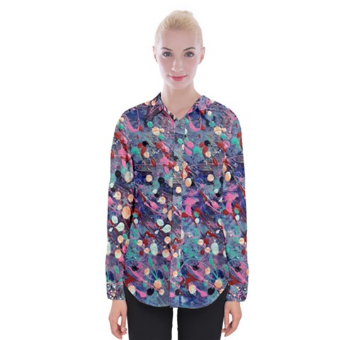 Splodge Womens Long Sleeve Shirt by Hayleyboop